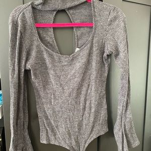 Cute grey bodysuit